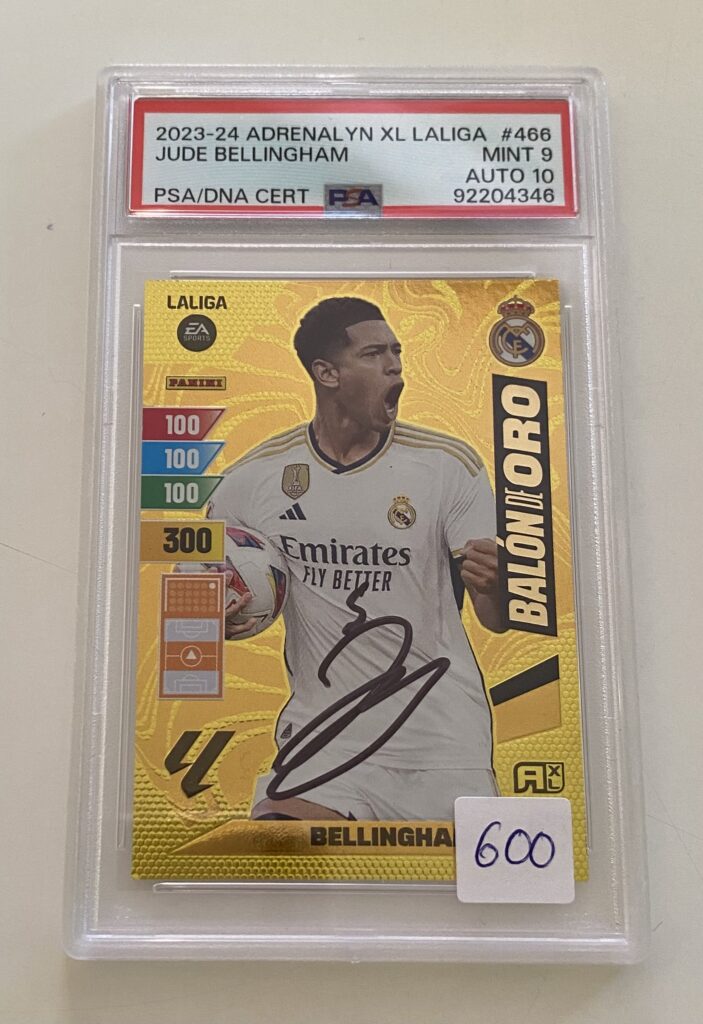 BELLINGHAM BALÓN DE ORO FIRMADO PSA 9