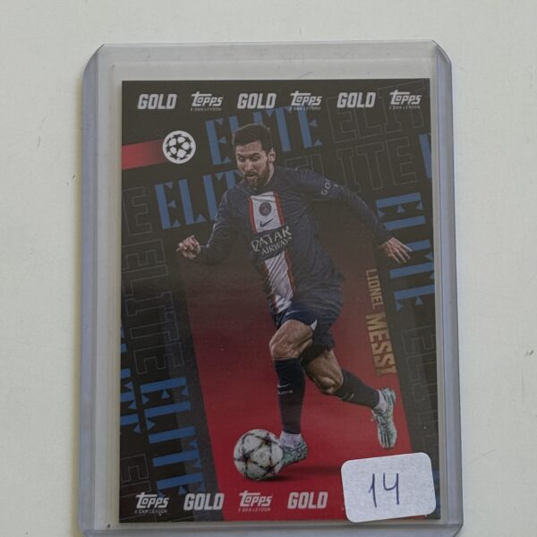 MESSI TOPPS GOLD PARIS SAINT-GERMAIN