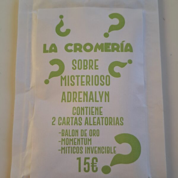 SOBRE MISTERIOSO ADRENALYN XL 2026