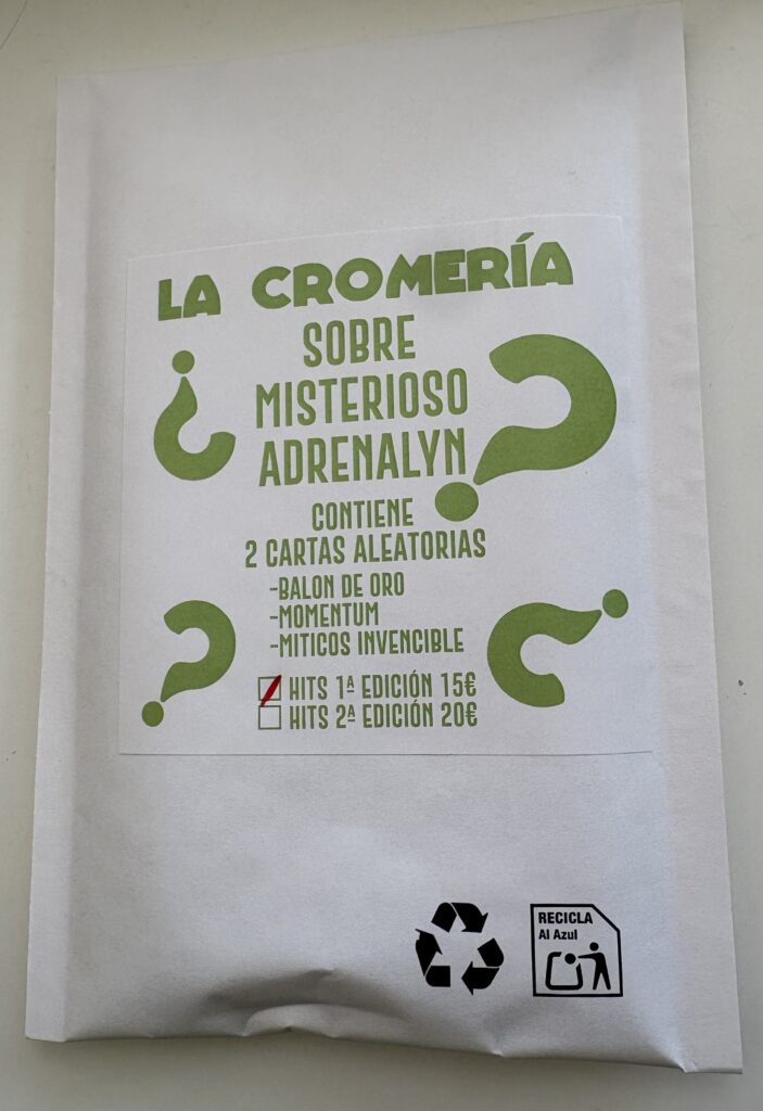 SOBRE MISTERIOSO ADRENALYN XL 2026