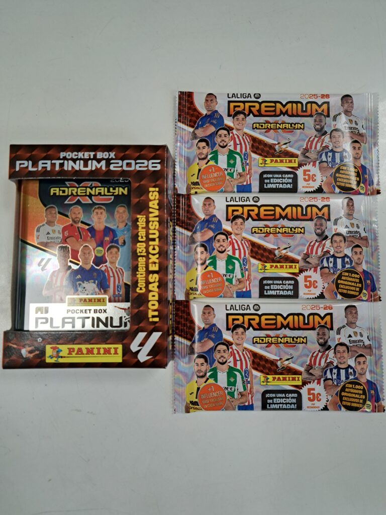 LOTE ADRENALYN XL 2026 POCKET BOX PLATINUM  + 3 SOBRES PREMIUM