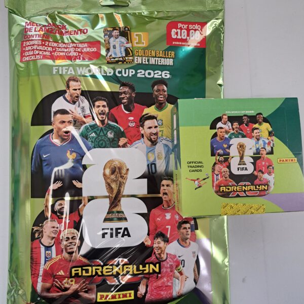 ADRENALYN XL FIFA WORLD CUP 2026 LOTE MEGAPACK LANZAMIENTO +CAJA