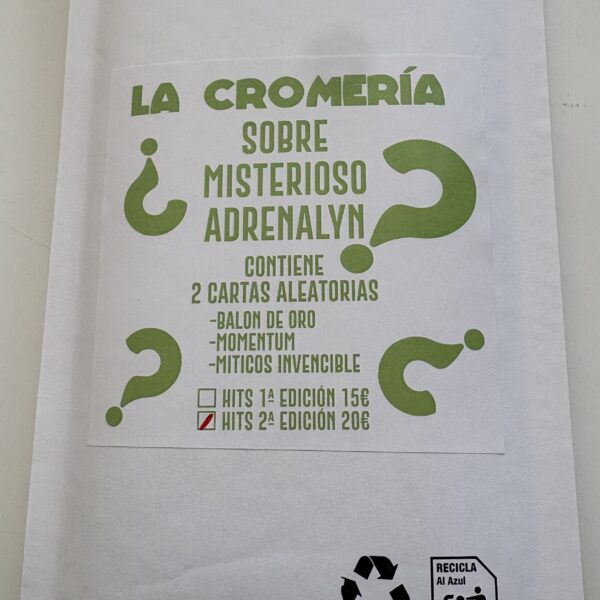 SOBRE MISTERIOSO LA CROMERIA ADRENALYN XL 2025 2026 ACTUALIZADO