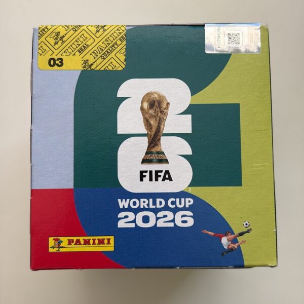 CAJA DEL MUNDIAL DE PEGATINA